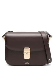 A.P.C. small Grace crossbody bag - Marrone