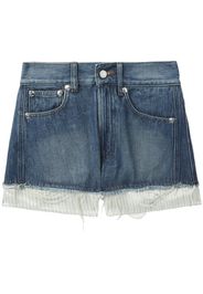 A.P.C. layered denim shorts - Blu