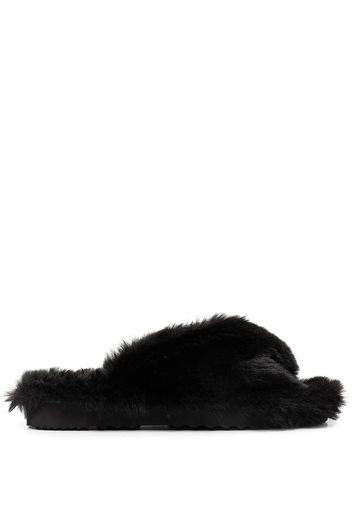 Apparis Biba faux-fur slippers - Nero