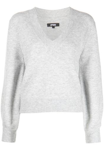 Apparis Maglione con scollo a V Moira - Grigio