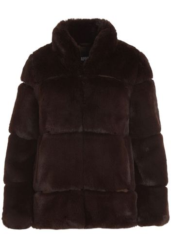 Apparis faux-fur zipped-up jacket - Marrone