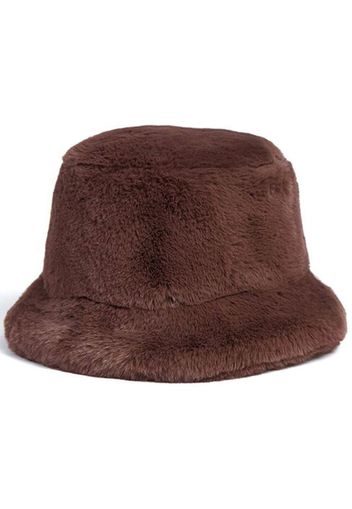 Apparis faux-fur bucket hat - Marrone