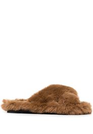 Apparis Biba faux-fur slippers - Marrone