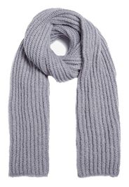 Apparis long ribbed-knit scarf - Grigio