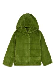 Apparis Cappotto con cappuccio Goldie in finta pelliccia - Verde