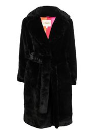 Apparis faux-fur tied-waist coat - Nero