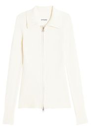 Apparis zip-up cardigan - Bianco