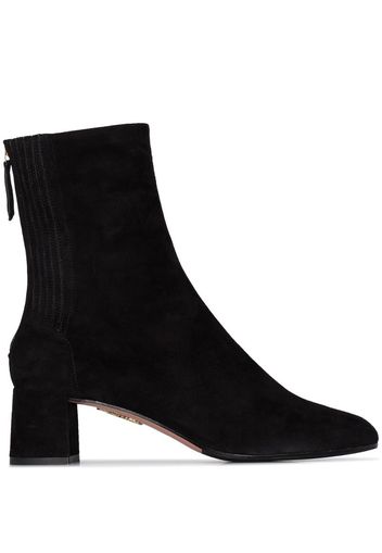 black Saint Honore 50 suede ankle boots