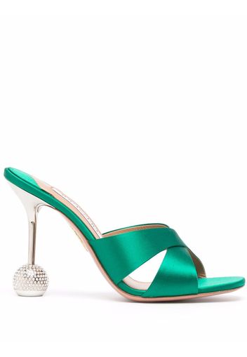 Aquazzura Yes Darling 95 mules - Verde