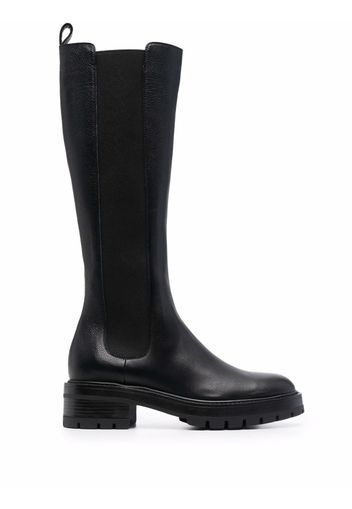 Aquazzura mid-calf leather boots - Nero