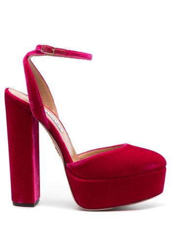 Aquazzura Sandali So High Plateaus 140mm - Rosa