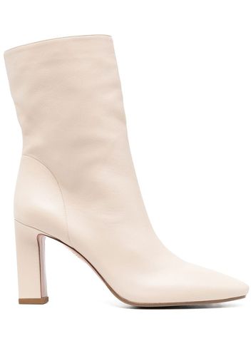 Aquazzura 90mm heeled leather boots - Toni neutri