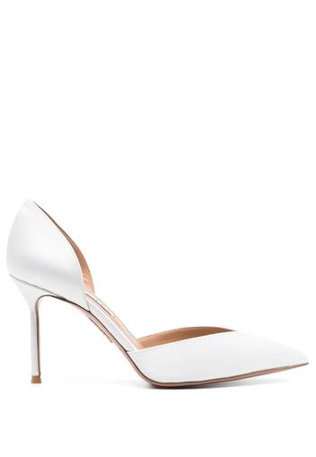 Aquazzura Pumps Uptown 85mm a punta - Bianco