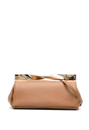 Aquazzura Clutch Twist - Marrone