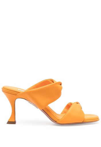 Aquazzura Twist 85mm leather sandals - Arancione