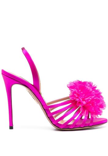 Aquazzura Love Carnation 105mm suede sandals - Rosa