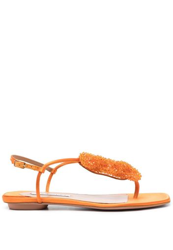 Aquazzura Chain Of Love thong sandals - Arancione