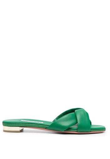 Aquazzura Oli 25mm leather sandals - Verde