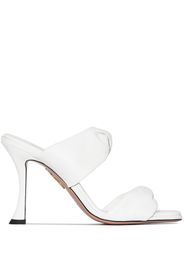 Aquazzura Twist 95mm leather sandals - Bianco