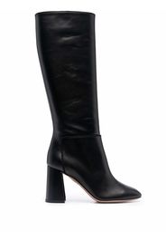 Aquazzura polished-finish round-toe boots - Nero