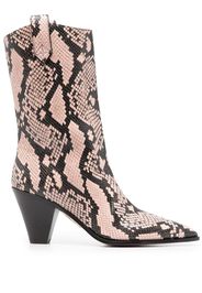 Aquazzura Boogie Cowboy heeled booties - Rosa