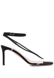 Aquazzura Sandali Illusions Plexi 75mm - Nero