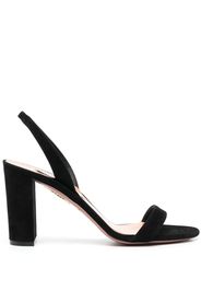 Aquazzura 90mm heeled suede sandals - Nero