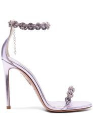 Aquazzura crystal-embellished 110mm sandals - Viola