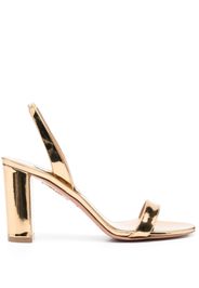 Aquazzura So Nude block-heel sandals - Giallo