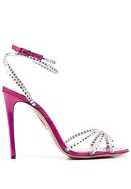 Aquazzura gem-embellished 110mm heeled sandals - Rosa