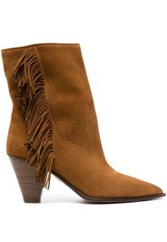 Aquazzura Marfa 70mm suede boots - Marrone