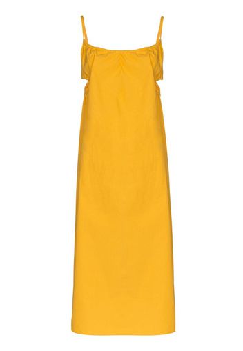 yeraz side cutout cotton midi dress