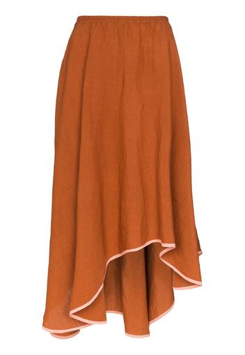 Zelda asymmetric midi skirt