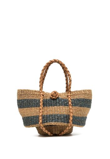 Aranaz Pequenita striped tote - Toni neutri