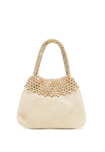 Aranaz Arruga beaded tote - Toni neutri