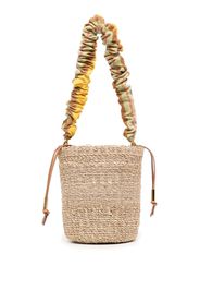 Aranaz scrunchie mini bucket bag - Toni neutri