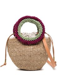 Aranaz Carmen raffia mini bag - Toni neutri