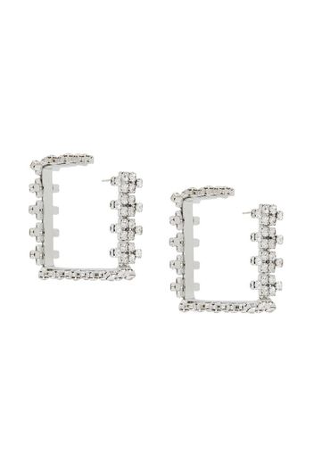 crystal hoop earrings