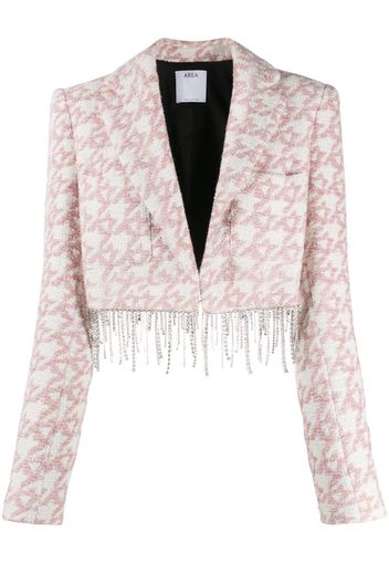 tasseled cropped blazer