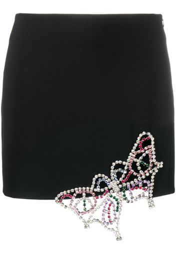 butterfly embellished mini skirt