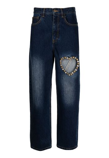 AREA Jeans con dettaglio cut-out - Blu