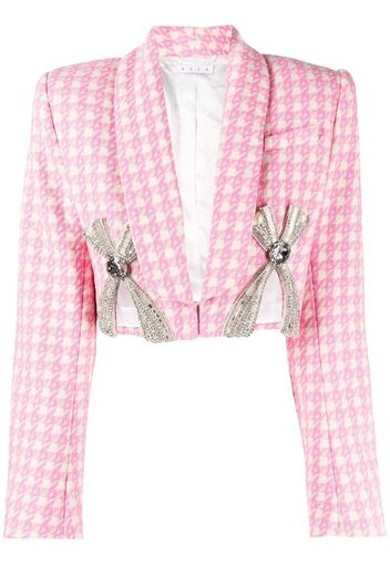 AREA Blazer crop Deco - Bianco