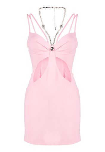 AREA Butterfly cut-out mini dress - Rosa