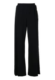 AREA embellished wide-leg track pants - Nero