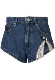 AREA high cut denim shorts - Blu