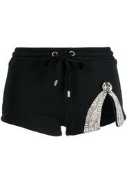 AREA crystal-embellished mini shorts - Nero