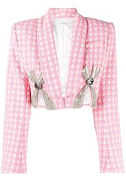 AREA Blazer crop Deco - Bianco