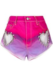 AREA high-waisted gradient-effect shorts - Rosa