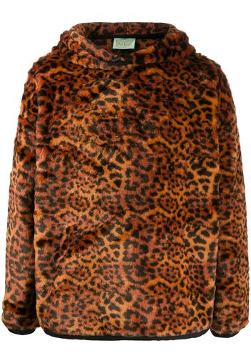 leopard-print hoodie