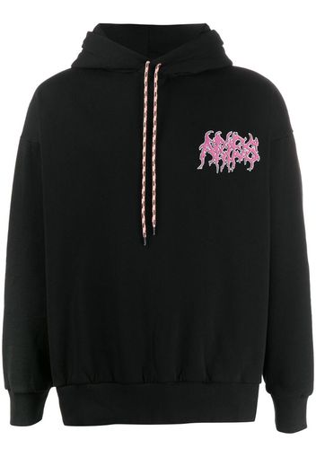 monster print hoodie